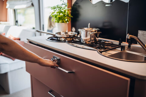 Cooking interior of Buerstner-Averso