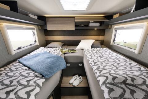 Sleeping area Dethleffs Globebus Performance 4x4